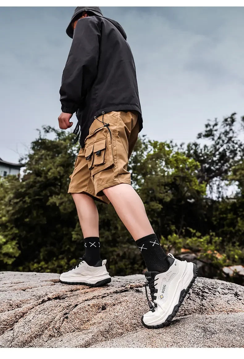 Men's Outdoor Off-Road Running Shoes, Lightweight Breathable Casual Shoes, Anti-slip Wear-resistant Hiking & Trekking Sneakers