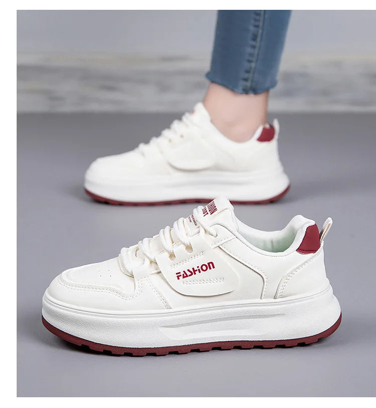 Comfortable Women's Sneakers 2026 New White Sneakers For Ladies Casual Shoes Women Fashion Flat Female Platform Shoes Woman