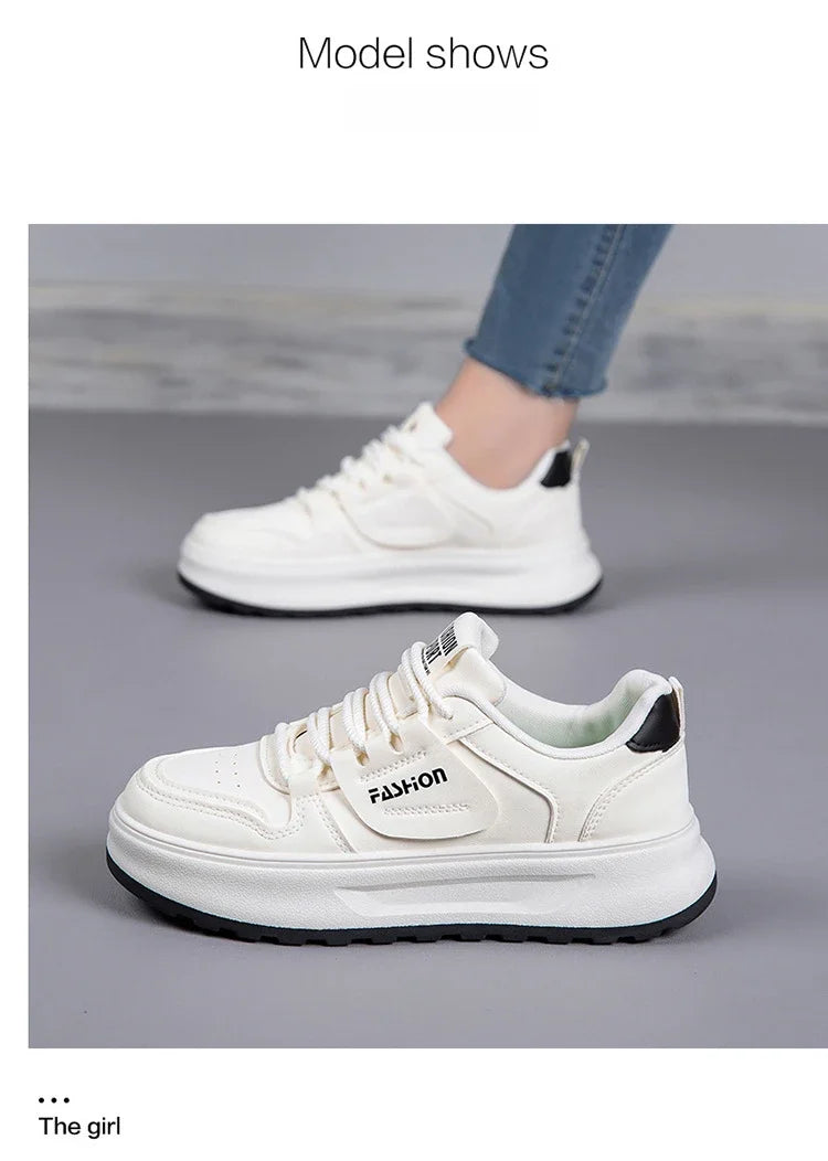 Comfortable Women's Sneakers 2026 New White Sneakers For Ladies Casual Shoes Women Fashion Flat Female Platform Shoes Woman