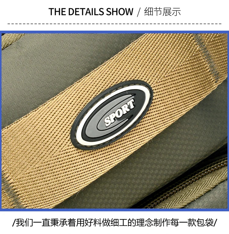 Large Capacity Men's Waist Packs Crossbody Bag High Quality Light Oxford Chest Pack Fashion Casual Men's Handbag Shoulder Bag