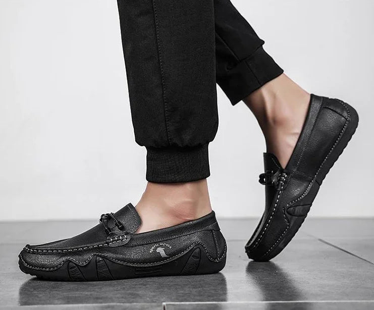 Man Casual Shoe Slip-on Loafers Leather Shoes for Men Retro Size 45 Common Designer Shipping Free Sale Luxury Elegant Low Price