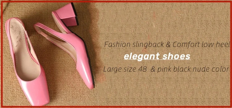 Elegant Women's High Heels Mary Janes Shoes Patent Red Pink White Heeled Party Wedding Shoes Female Dress Pumps Large Size 45