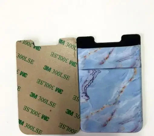 Women Men Fashion Elastic Cloth Cell Phone Card Holder Mobile Phone Wallet Case Credit ID Card Holder Adhesive Sticker Pocket