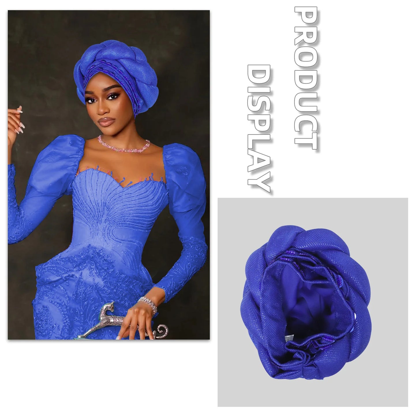 Fashion Hats for Women African Headtie Turban Auto Gele Head Wraps Cap Wedding Party Muslim Hijab Bonnet Headscarf Nigeria Geles