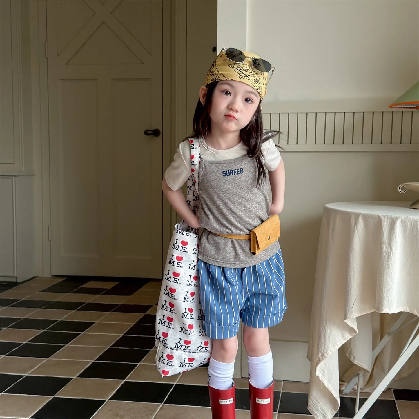 2026 Summer New Children Casual Striped Shorts Boys Girls Loose Shorts Thin Cotton Toddler Pants Fashion Kids Clothes