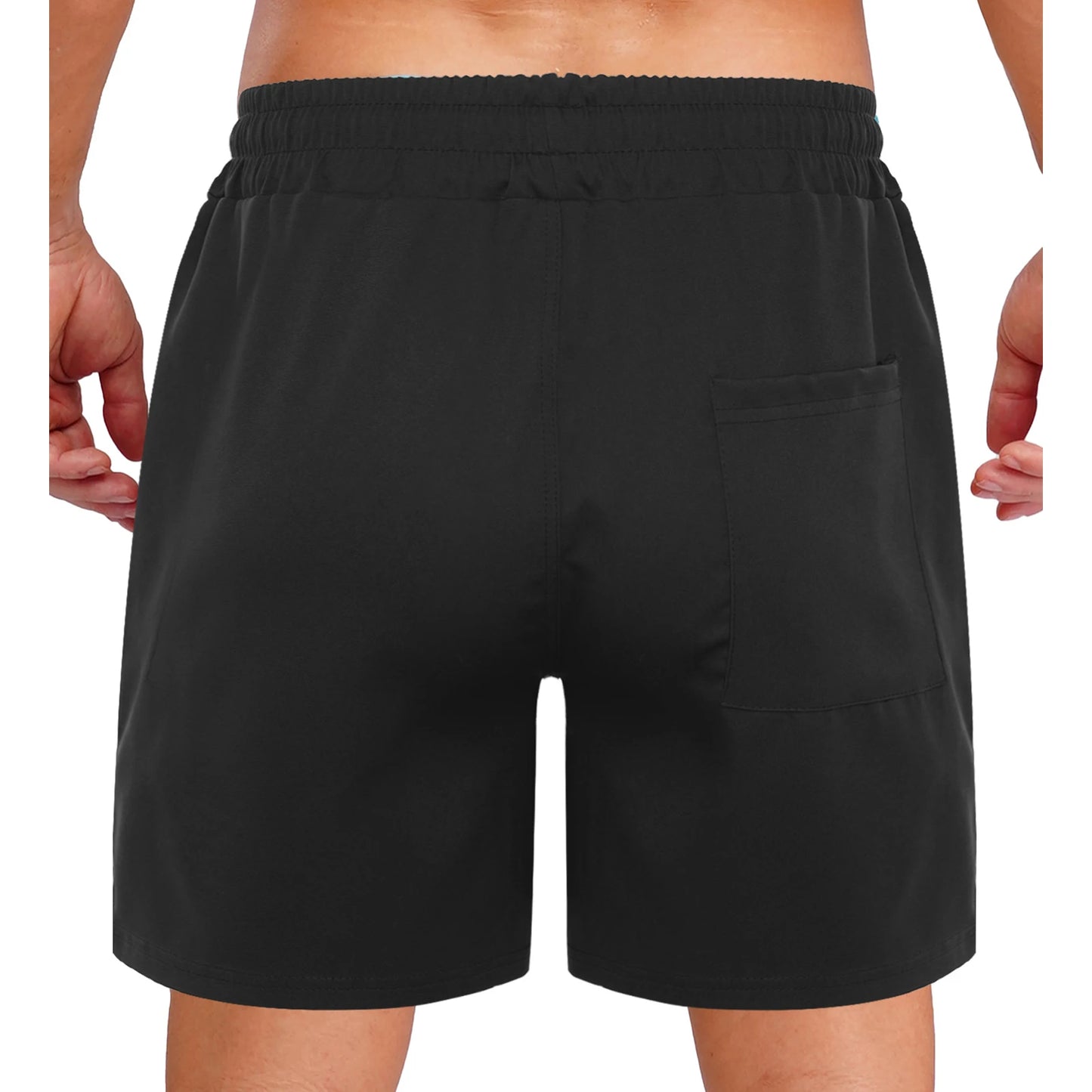 Mens Athletic Sports Shorts with Pocket Sides Invisible Zipper Quick-Drying Beach Shorts Workout Basketball Cycling Gym Fitness
