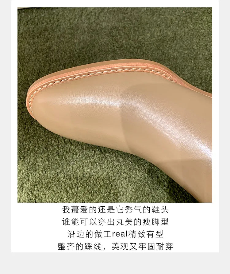 2026 Autumn/Winter Ankle Boots Women Basic Chelsea Botas Mujer Low Thick Heels Short Booties PU Leather Slip On Stretch Botines