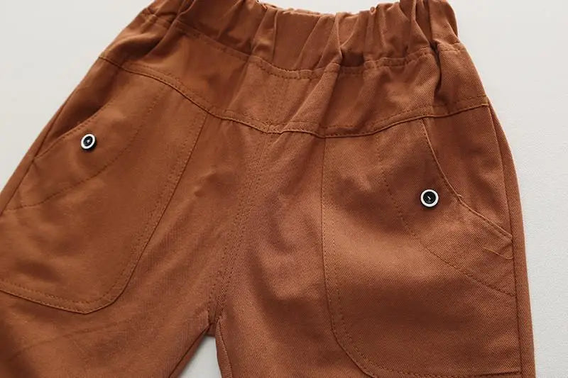 New Summer Fashion Children Baby Boys Clothes Suits Infant Button Workwear Shirt Shorts 2pcs/Set Kids Toddler Casual Outfit 0-5Y