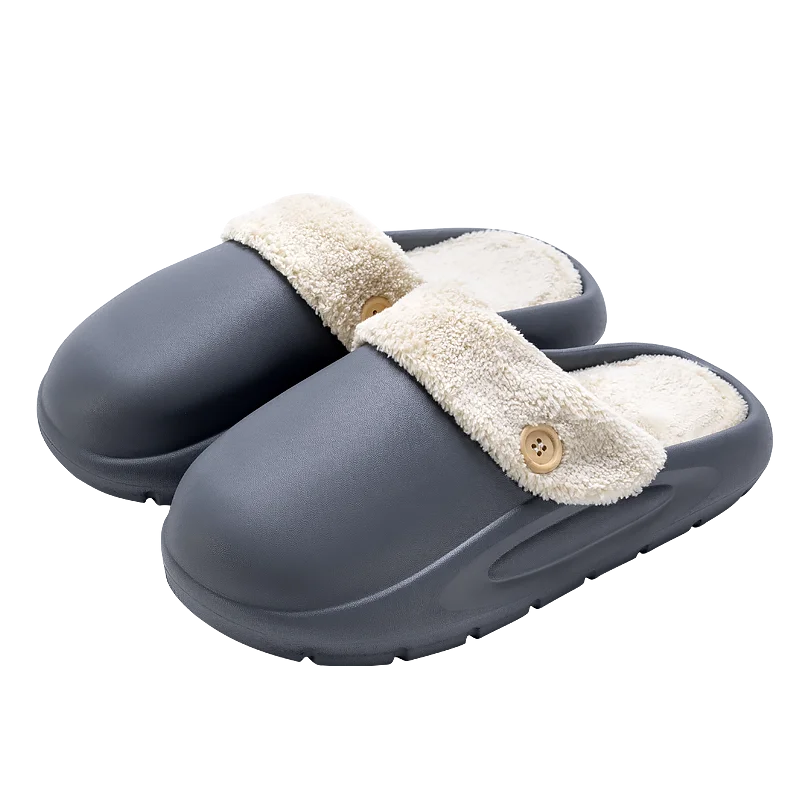 Winter Waterproof Warm Plush Slippers for Young People,Women,Men