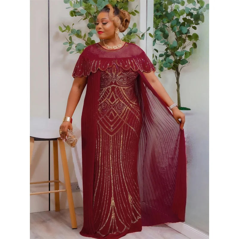 Women Traditional Africa Clothing Muslim Kaftan Maxi Long Dress 2025 Dashiki Ankara Outfits Gown Abayas Robe