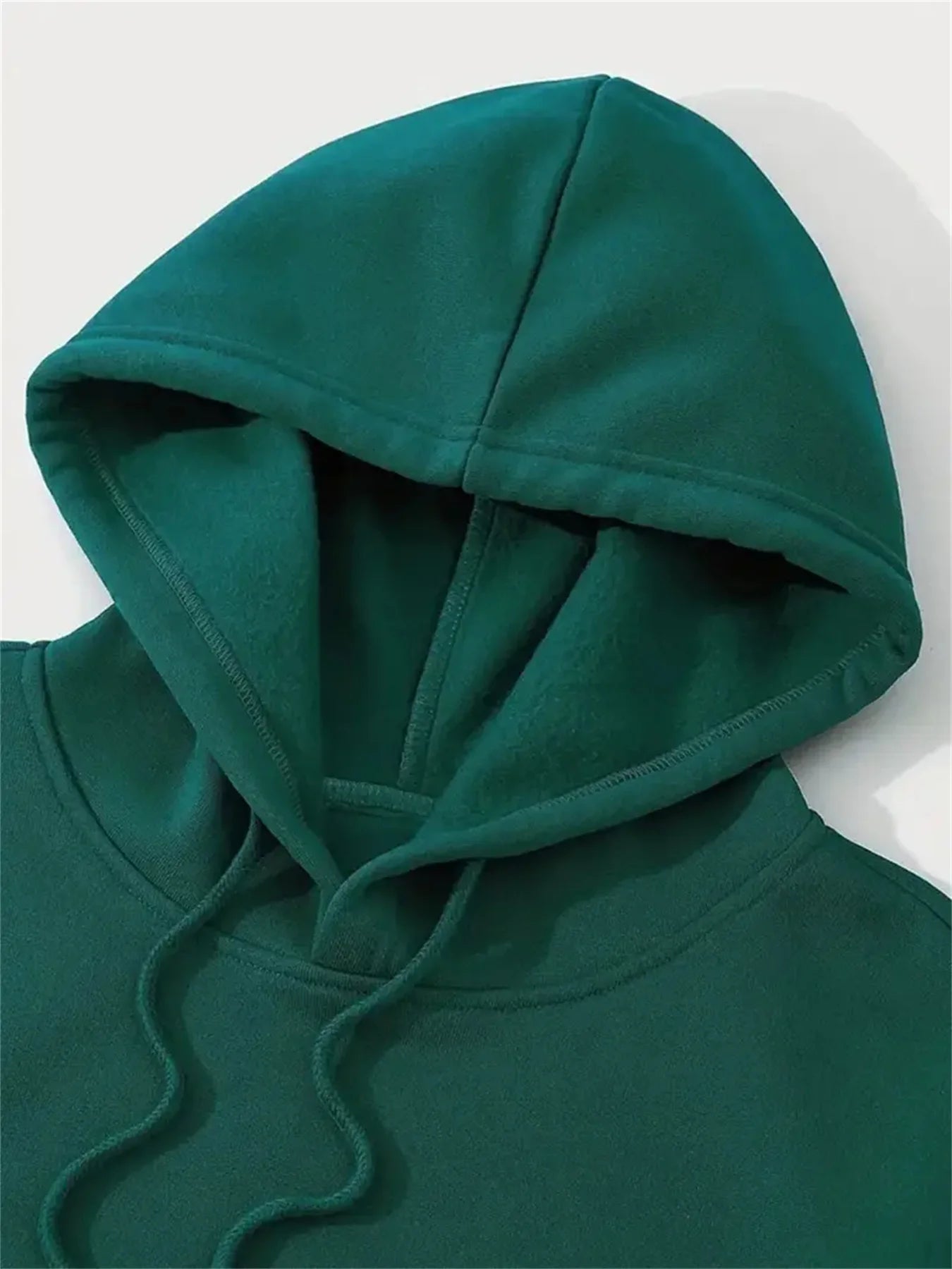 Men's autumn and winter casual fashion loose geometric print long sleeved hooded sweatshirt warm pullover BAZAARHUBO