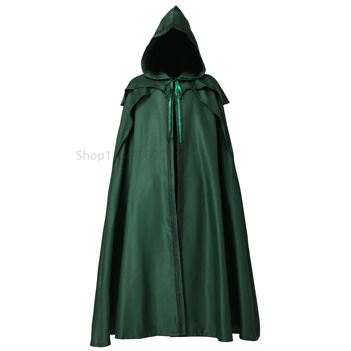 Medieval Vintage Hooded Loose Black Cloak Coats Windproof Trench Chic Winter Long Cape Poncho Gothic Men Women