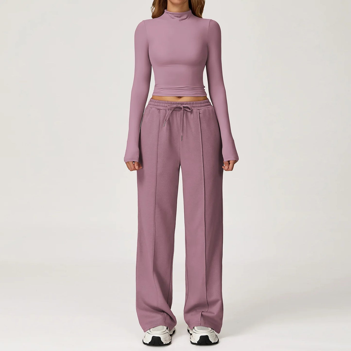 Sportswear 2 Pieces Yoga Set Gym Clothes Sportswear Yoga Suits For Women Fitness Set Tracksuits Sports Long Sleeved Gym Trousers