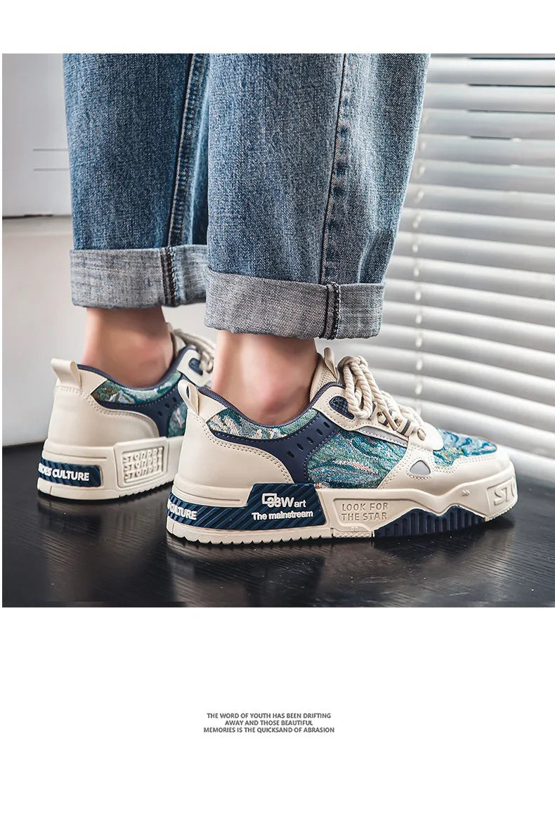 Men's Sneakers Spring Autumn 2024 Outdoor Sport Shoes For Men Fashion Vulcanized Shoe Tenis Para Hombre Men's Flats Shoes Luxury