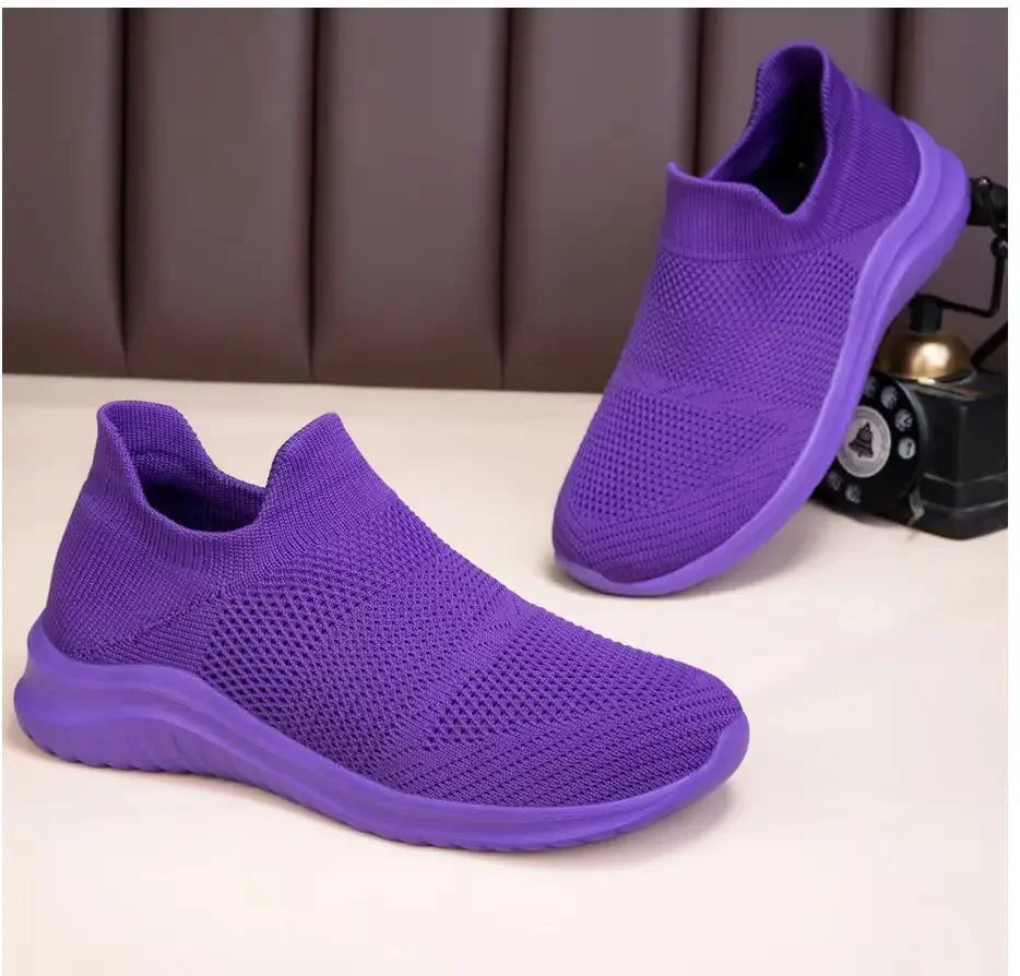 Men Sneakers Unisex Casual Shoes Soft Sole Slip-On Vulcanized Shoe Lightweight Loafers Plus Size Walking Men Shoes Tenis Hombres