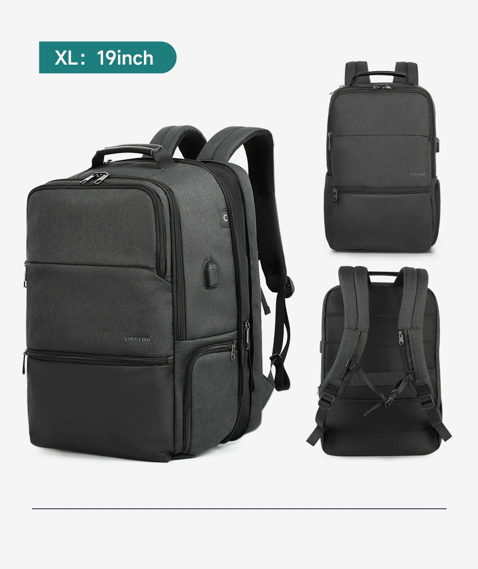 Tigernu Travel Backpacks For Men 15.6 17 19'' Laptop Backpack Male Business Backpack Bags For School Backpack Mochila Knapsack