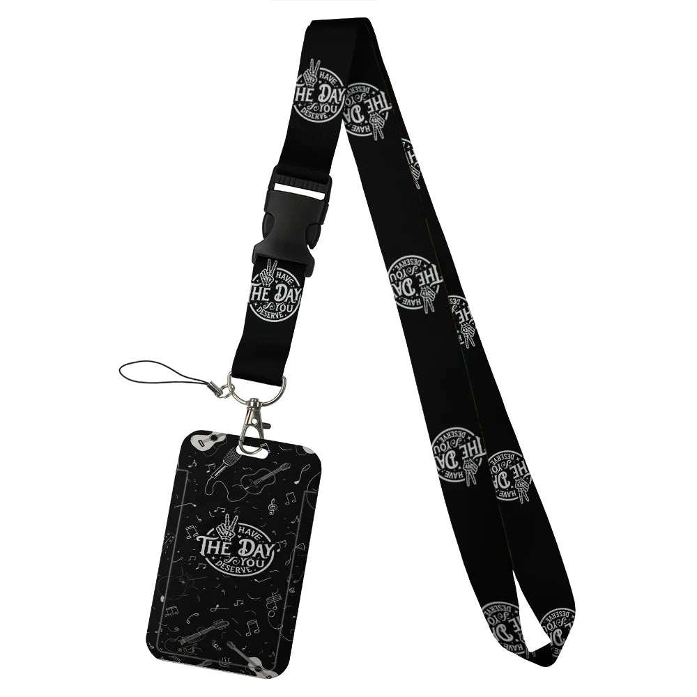 quotation card holder Lovely hanging rope  ID pass hang accessories holder lanyard Student  Bus passr protective Case