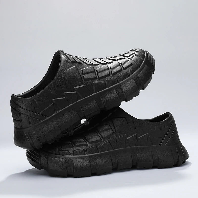 New Coming Men Chef Shoes Anti Slip Work Shoes Lazy Slippers Casual Trendy Slipper One Step Fashion Garden Shoes For Beach