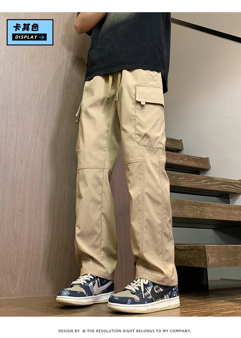 American Fashion Brand Workwear Casual Pants for Men's Spring and Autumn 2025 New Loose Sports Straight Outdoor Charge Trousers