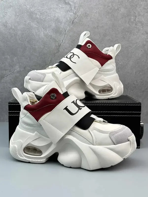 Men's Sport Shoes Comfortable Casual Running Shoes 2026 Spring Autumn Thick Bottom Heightening Korean Style Versatile Dad Shoes