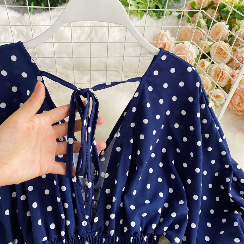 V Neck Sexy Dolman Sleeves Waist Slim Floral Print Jumpsuit Women Wide Leg Trousers Jumpsuit