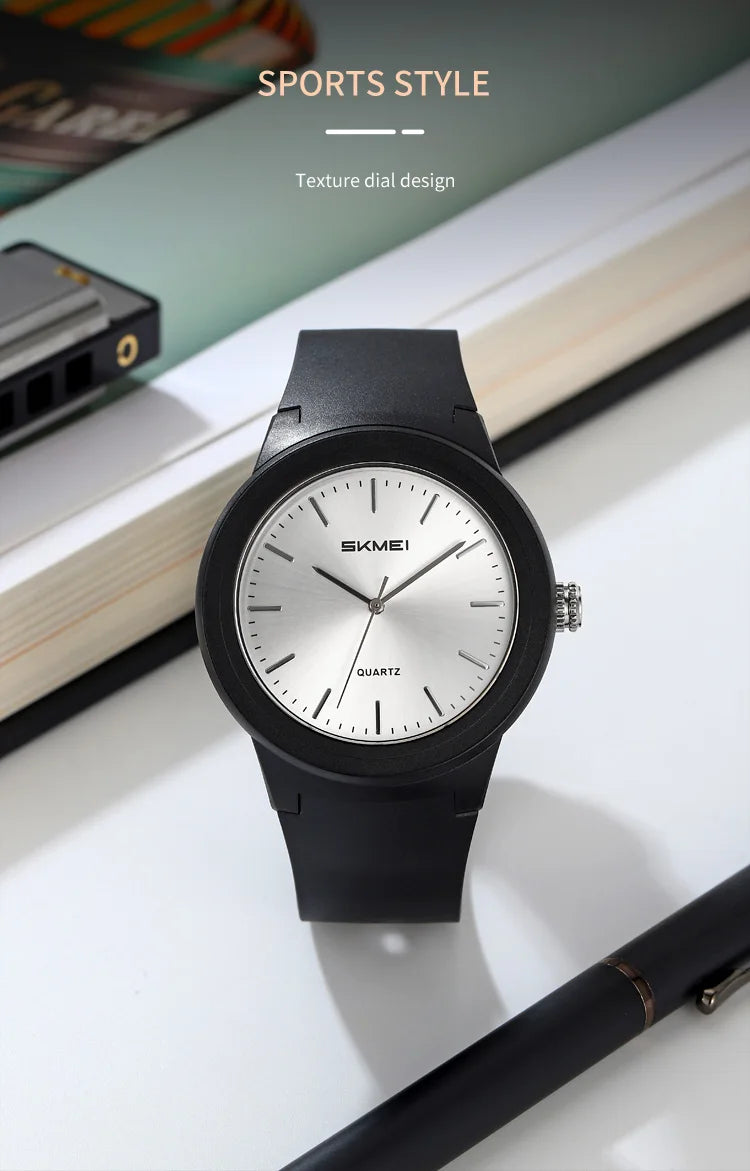 SKMEI 2469 Men Fashion Simple Waterproof Watches Ultralight Sports Quartz Mens Wristwatches Shockproof Clock 2108 Reloj Hombre