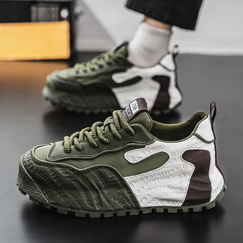 Fashion brand tenis men casual faux leather sneakers male wedged shoes new spring summer breathable trainers man gym run shoes