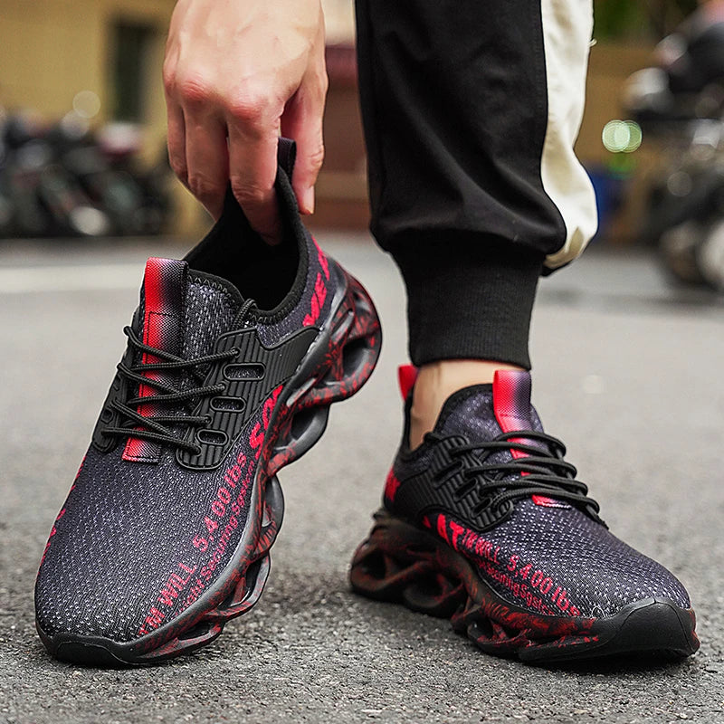 Men’s Sneakers Comfortable Breathable Platform Shoes Man Running Shoes Breathable Comfortable Fashion Walking Sneakers