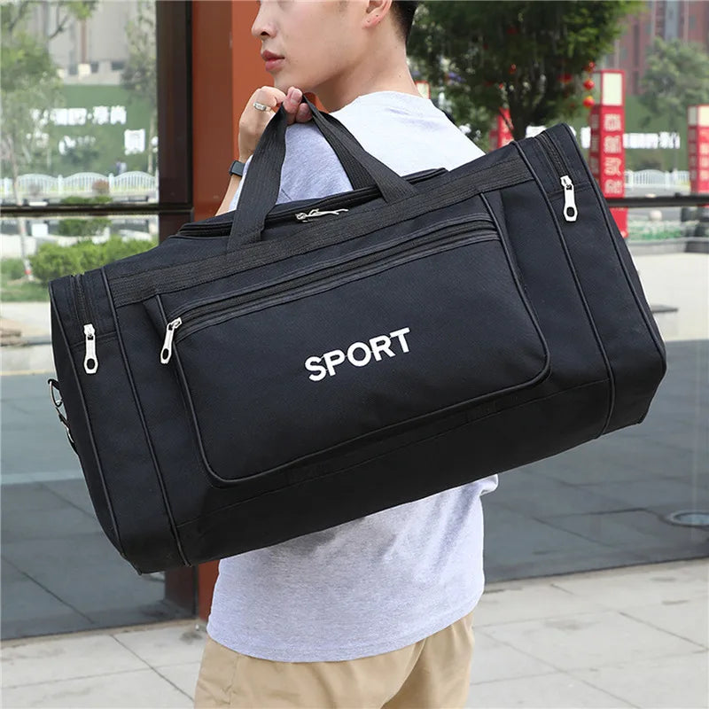 Women Men Nylon Travel Duffel Bag Carry On Luggage Bag Men Tote Large Capacity Weekender Gym Sport Holdall Overnight Bag Pouches