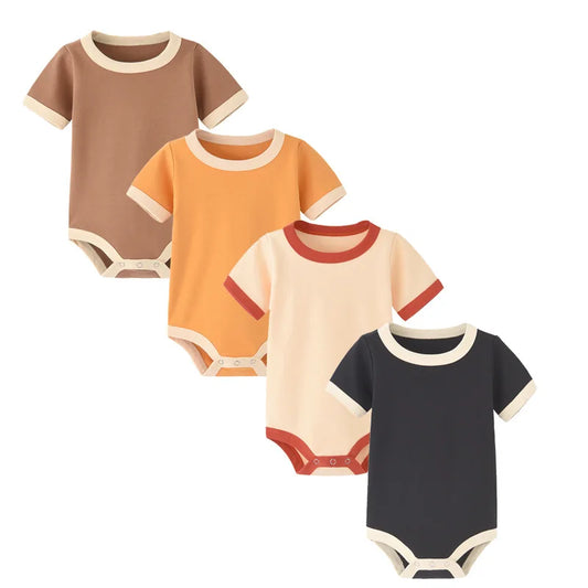 Baby Clothes Newborn Romper Bodysuit & One Pieces Solid Color Baby Jumpsuit Summer Baby Clothes Baby Clothing Loungewear Outfit