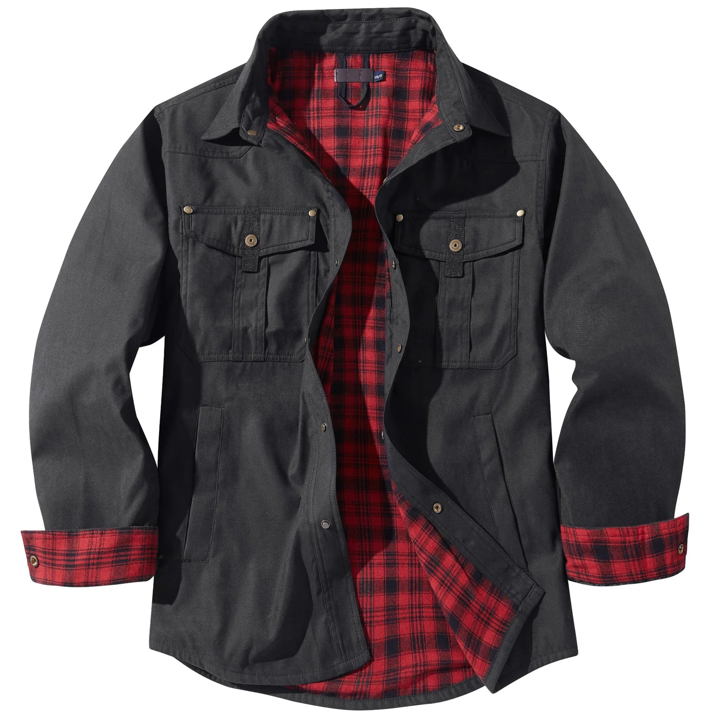 New Men's Retro Jacket Plaid Jacket Men's Western Style Lapel Jacket Men's Luxury Jacket Men's Winter Windproof Warm Jacket