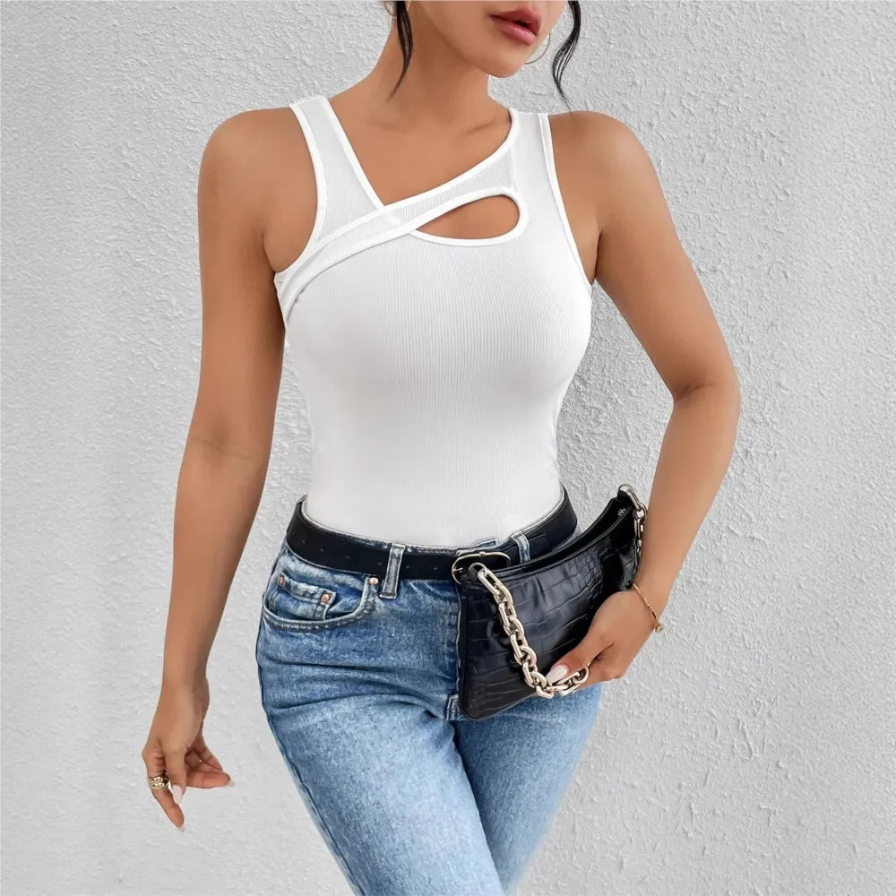 Trendy Sexy Irregular Vest Sleeveless Fashion Essential For Ladies