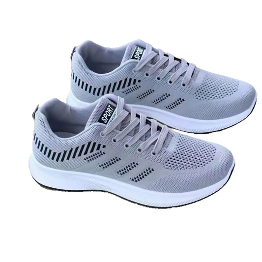 Men's Sport Shoes 2025 Spring Summer New Thickened Wear-resistant Running Shoes Anti-slip Casual Shoes Breathable Mesh Upper