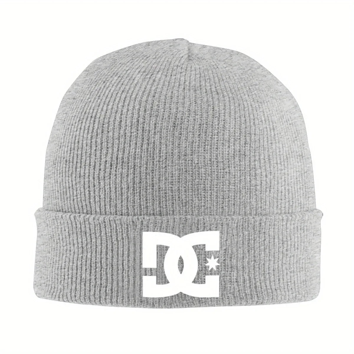DC Shoe Co Warm Knitted Cap Fashion Bonnet Hat Autumn Winter Outdoor Beanies Hats for Unisex Adult BAZAARHUBO