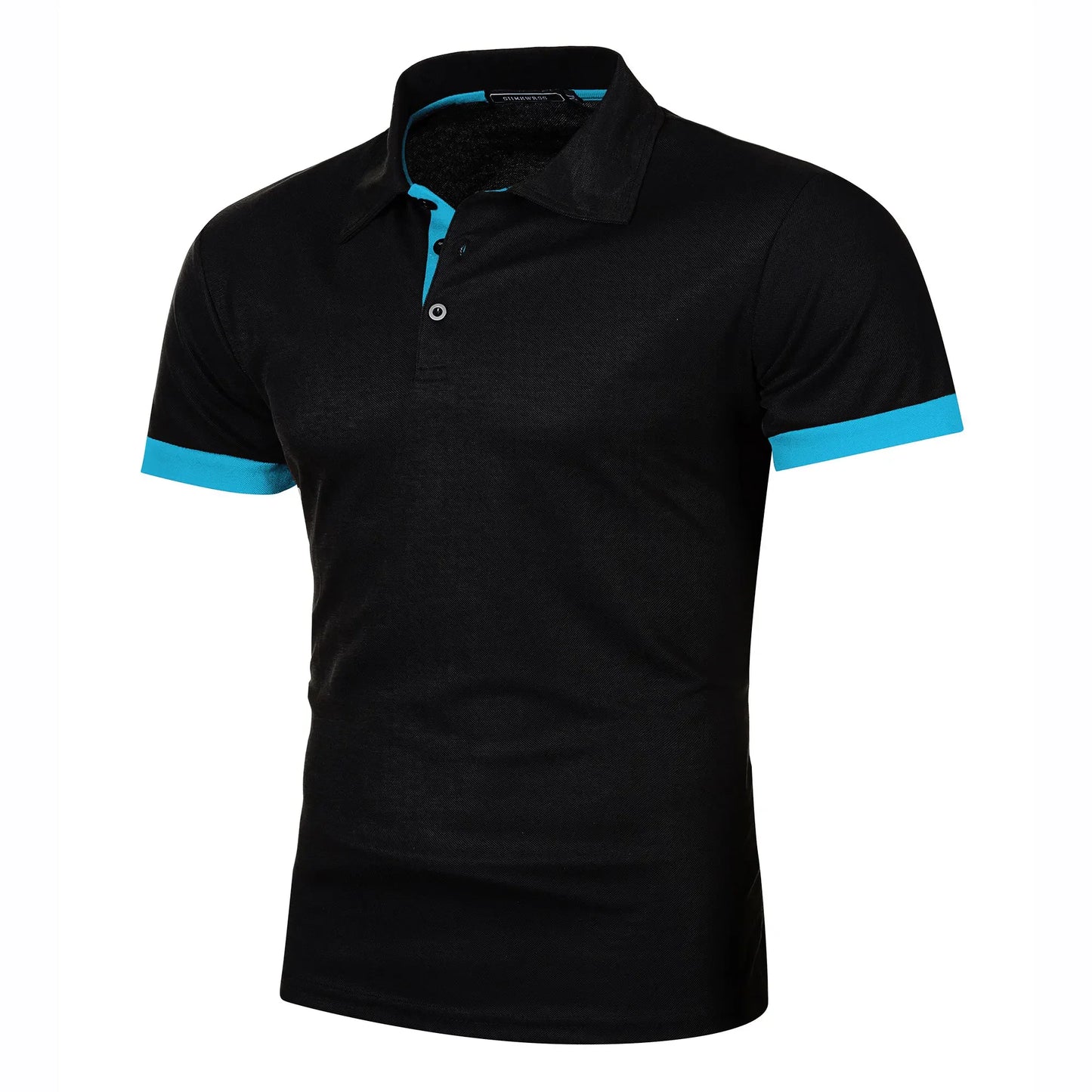 Summer Short Sleeve Polo Shirt Mens Large Stritching T Shirts Lapel Business Breathable Tee Shirt Lightweight Sweatwear