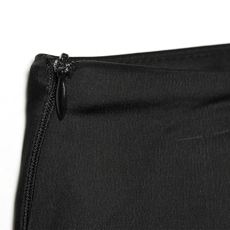 Women's Skirt With Lace Black High-Waisted Skirt Pants Summer Side Zipper Slim-Fitted Mini Skirt Women's Fashion Party Skirt