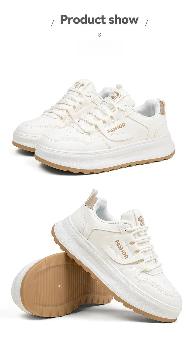 Comfortable Women's Sneakers 2026 New White Sneakers For Ladies Casual Shoes Women Fashion Flat Female Platform Shoes Woman