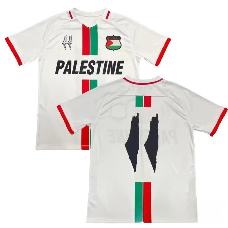 2025 new 3D printed Palestinian football jersey, T-shirt for men and women, quick-drying and breathable sports shirt.