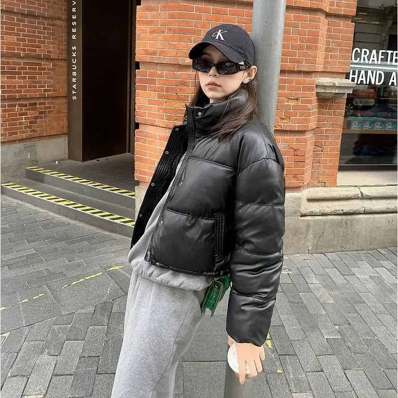 Down Coats for Women Loose Casual Parkas Woman Solid Color Winter Clothes 2025 Jackets Thick 2025 Trend Demi-season High Quality