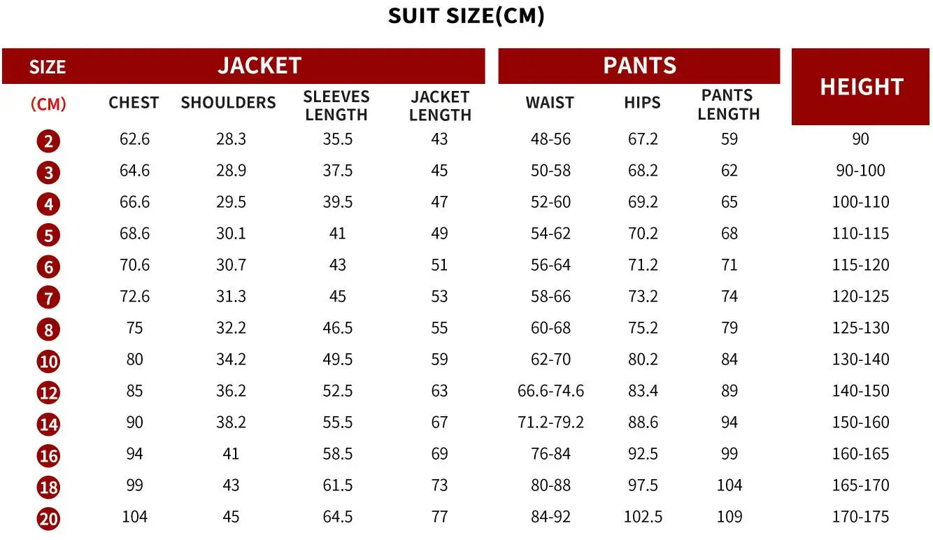 Stylish Boys Suit Wedding Tuxedo Solid Peak Lapel Jacket Vest Pants Party Prom 3 Piece Set Kids Formal Outfit 2-18 Years Old