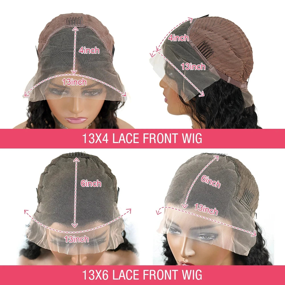 Chocolate Brown 13x4 Body Wave Lace Front Wig Brazilian 13x6 Lace Frontal Wigs For Women 100% Remy Human Hair Wig Pre Plucked