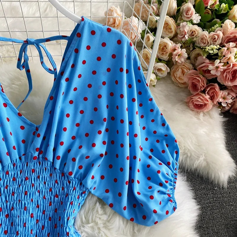 V Neck Sexy Dolman Sleeves Waist Slim Floral Print Jumpsuit Women Wide Leg Trousers Jumpsuit