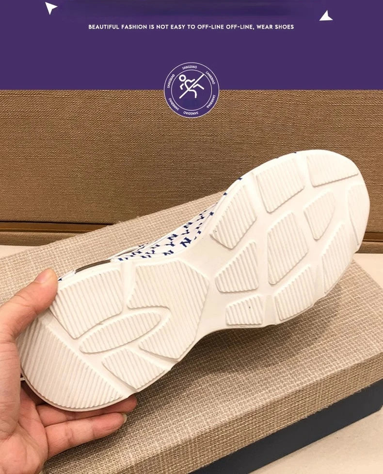 Brand Men Sneakers Fashion Print Casual Shoes Men Breathable Lace Up Running Shoes Luxury High Quality Men Sport Shoes 2026 New