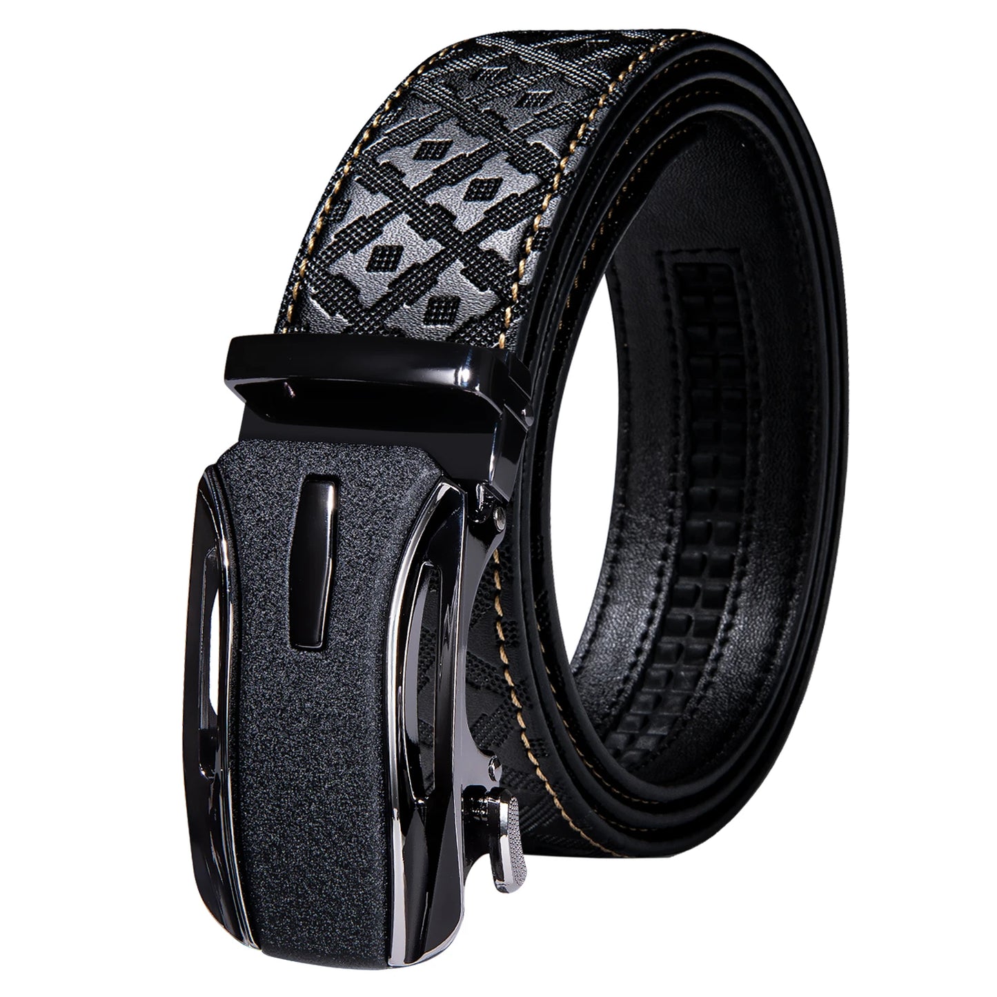 High Quality Mens Belts Black Brown Blue White Green Leather Straps Casual Gold Automatic Buckles Waistband Belt for Men Wedding BAZAARHUBO