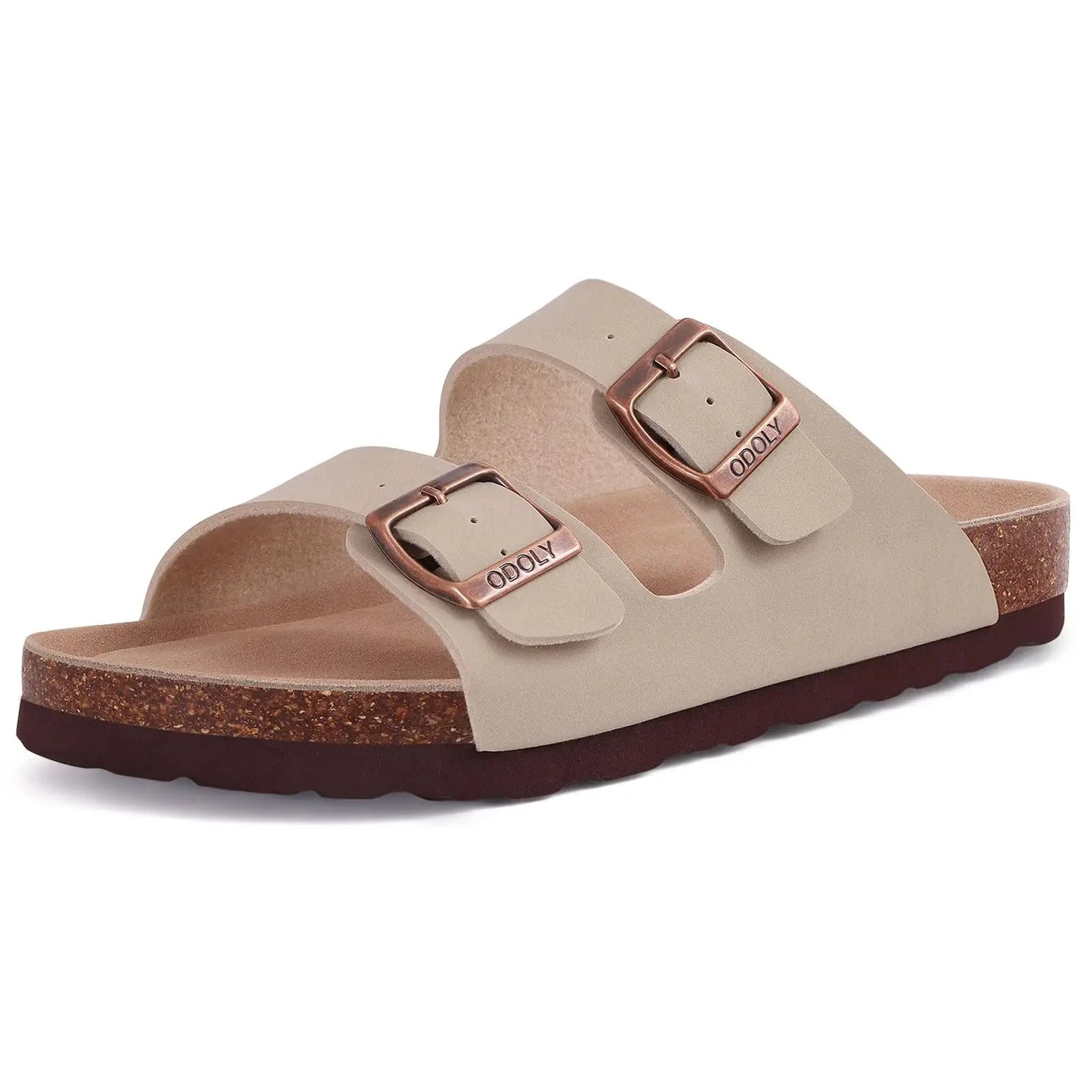 Evshine Men' s Cork Suede Mules with Arch Support Classic Potato Shoes Cozy Cork Footbed Clogs Slippers Men Fashion Beach Sandal