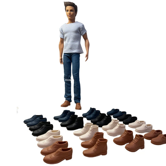 NK MIx 1/6 Doll Shoes Clothes 12 Inch Man Dolls Accessories 30CM Princess Doll Boots Fashion Leather Sneaker Slipper Gfit Toy JJ