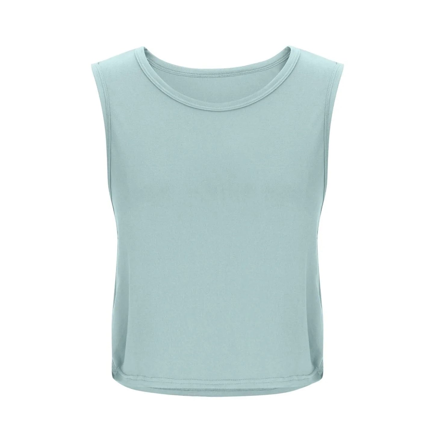 Women Sleeveless Yoga Top Breathable Gym Vest Tank Crop Top Running Tee