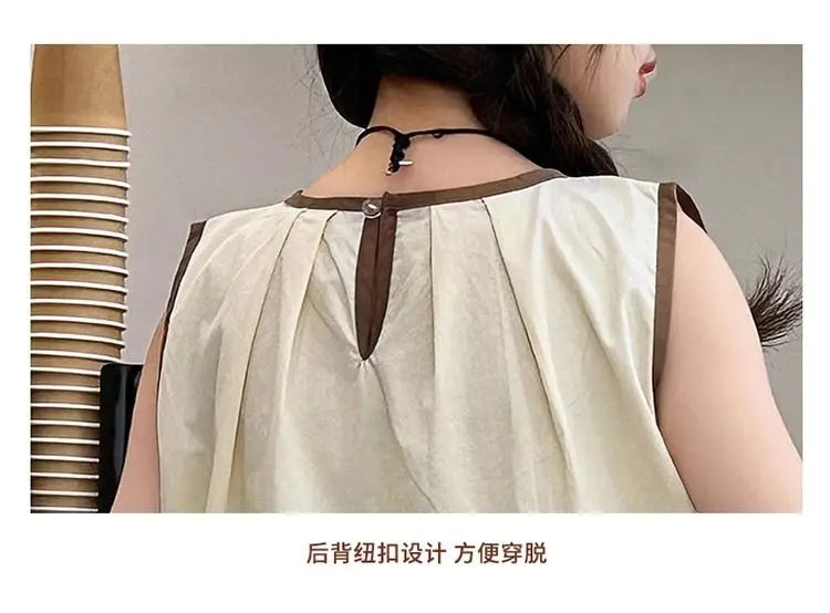 Girls Clothing Sets Fashion Summer Kids Loose Sleeveless Tshirts + Wide Pants 2PCS Casual Children Clothes 6 8 10 12 14 Years