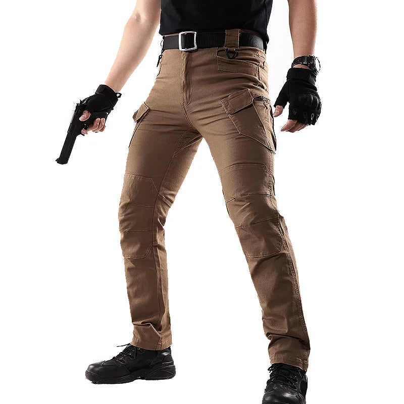 IX9 Stretch Tactical Pant City Cargo Pants Cotton Multi Pockets Work Pant Men Outdoor Hiking Camping Trousers A2FIX9