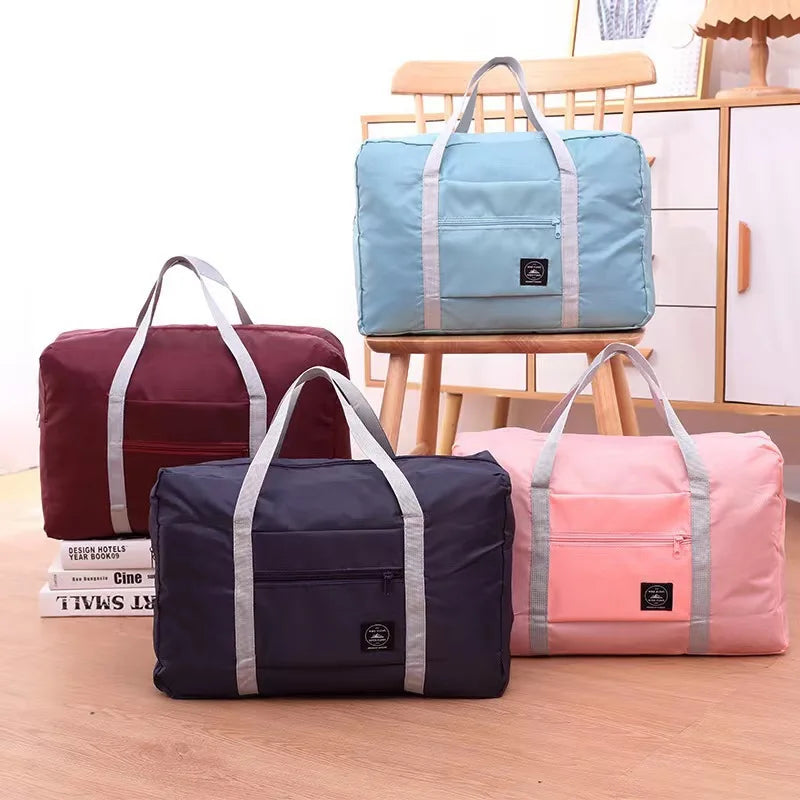 HOMEFISH Travel Bag Folding Travel Storage Bags Boarding Luggage Clothes Handbags Picnic Move House Large Handbag